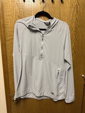 Outdoor Research Astroman Light Gray Sun Hoodie SPF 30